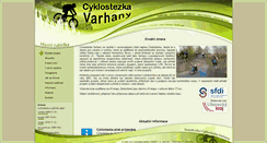 Desktop Screenshot of cyklostezkavarhany.cz
